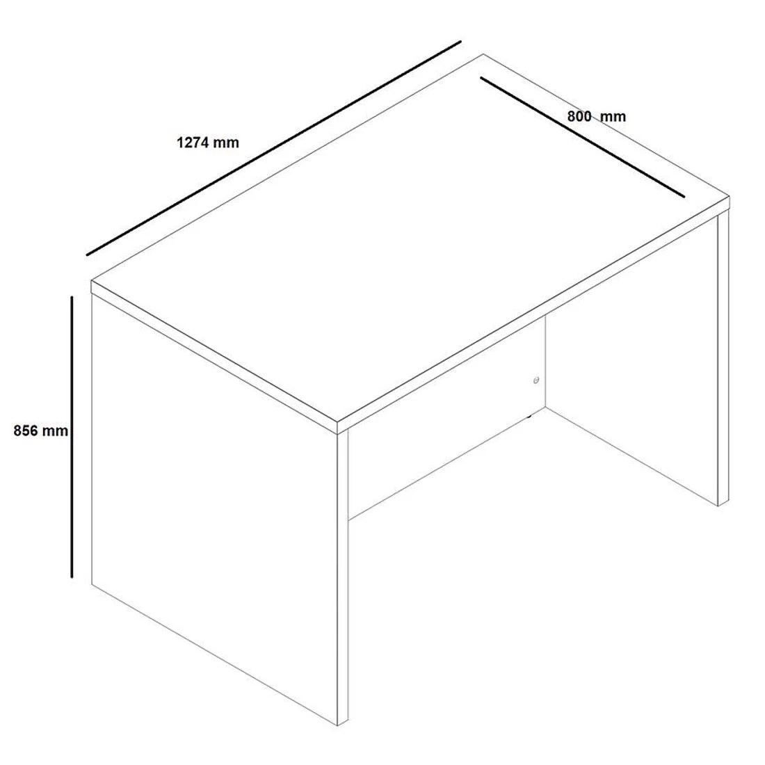 Kuhinjski otok 1274 127,4x80,0x85,6 hrast