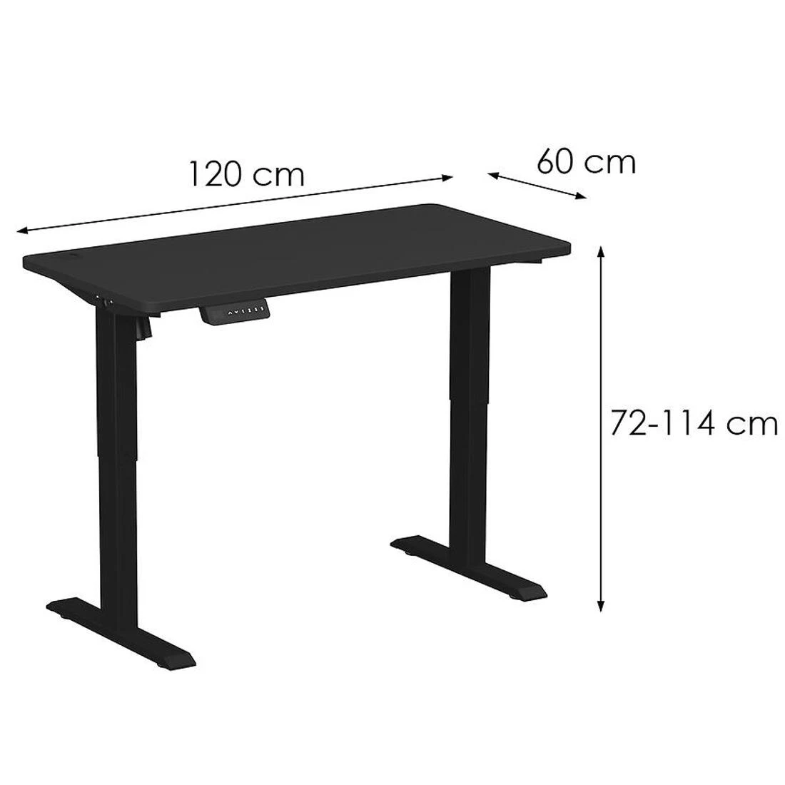Control Series 120 Desk Lv9905 elektricni sto 120x60x72/114 cm crni