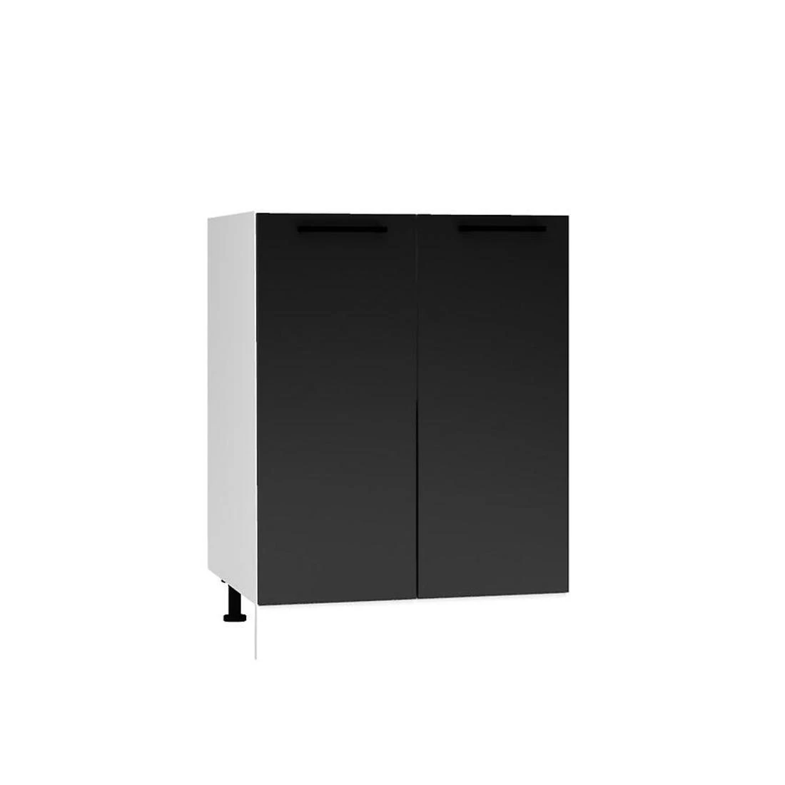 Denis D60 kuhinjski ormaric 60x52,4x82 mat crno/bela