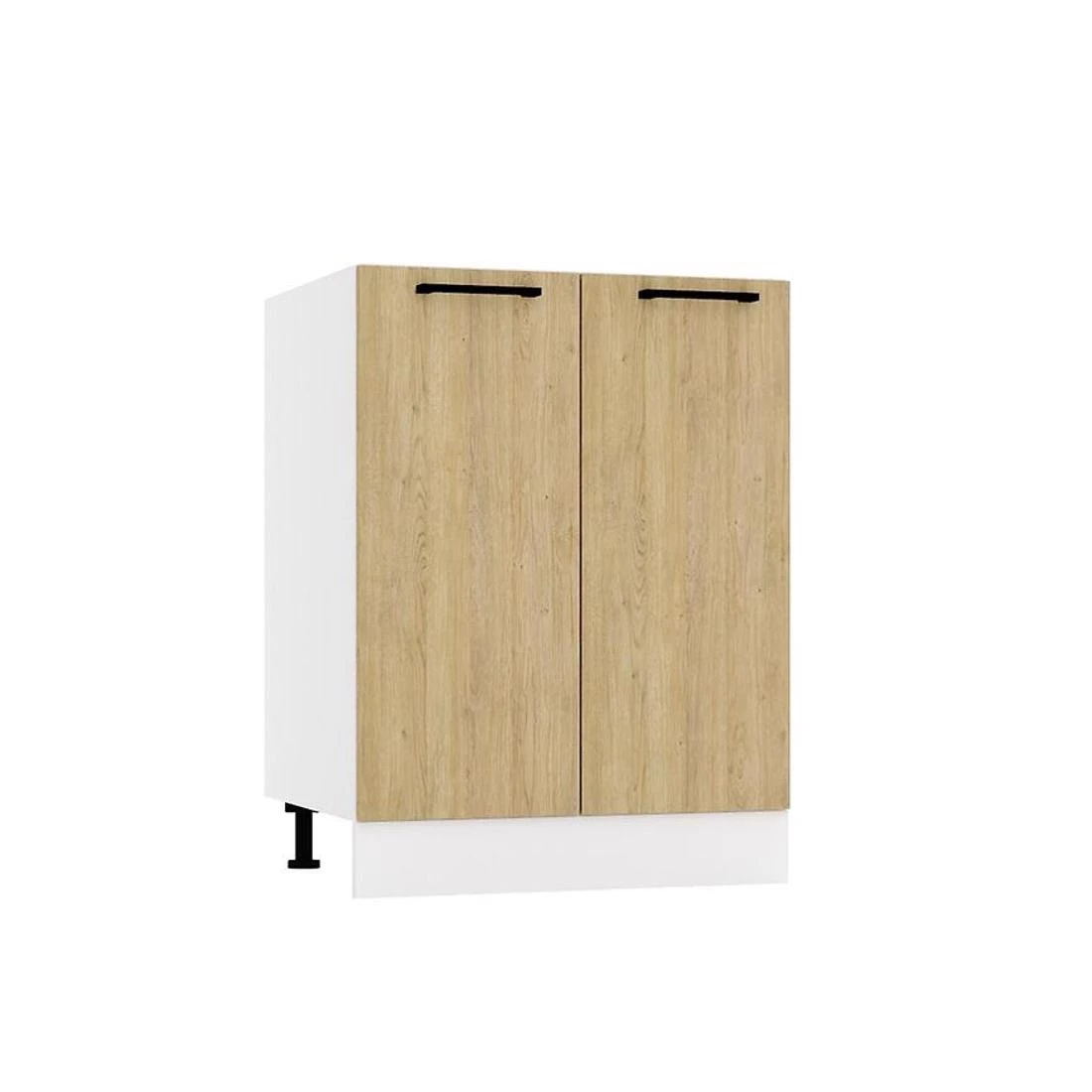 Denis D60 kuhinjski ormaric, 60x52,4x82  hrast/bela