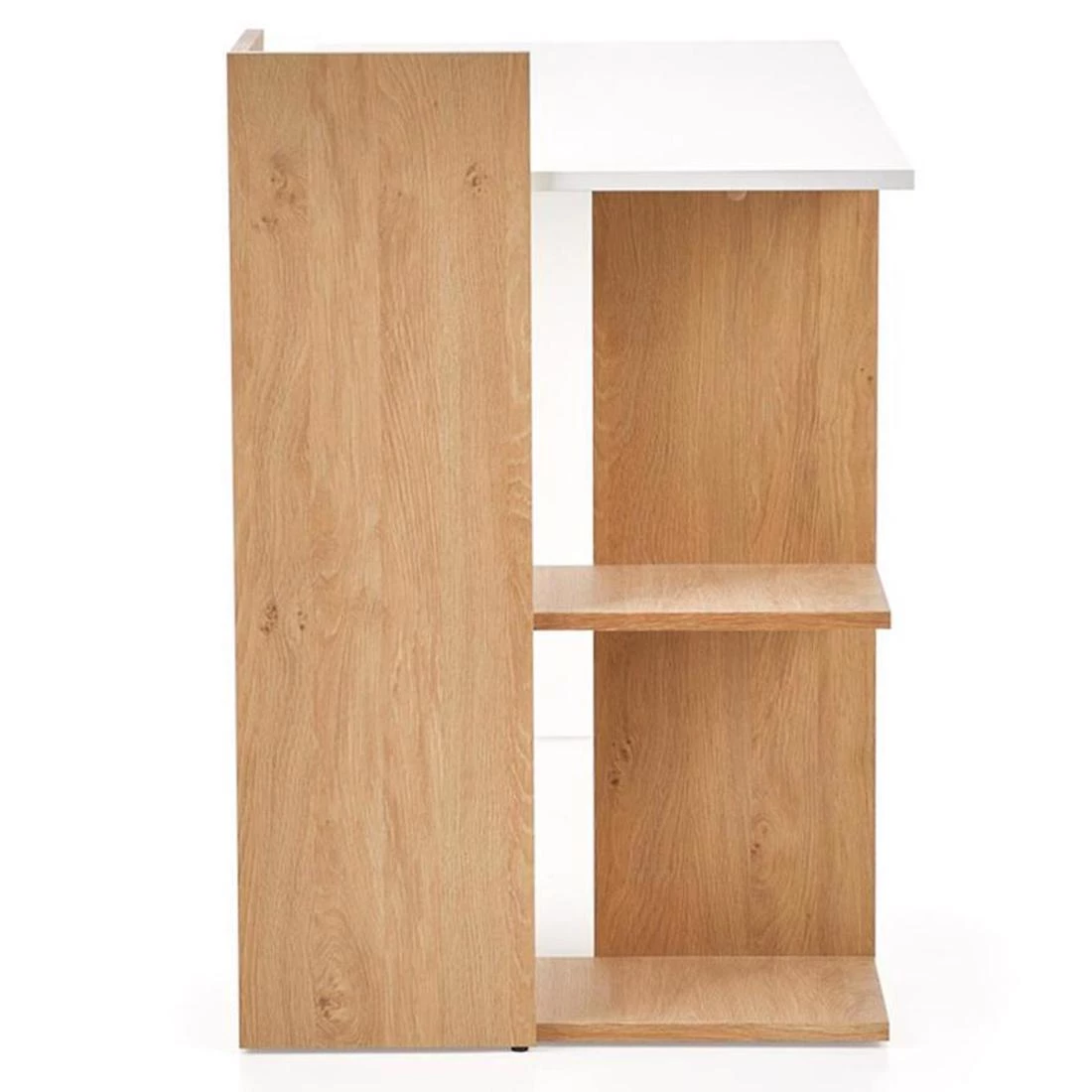 Fino radni sto 122x57x85 cm zlatni hrast/bela