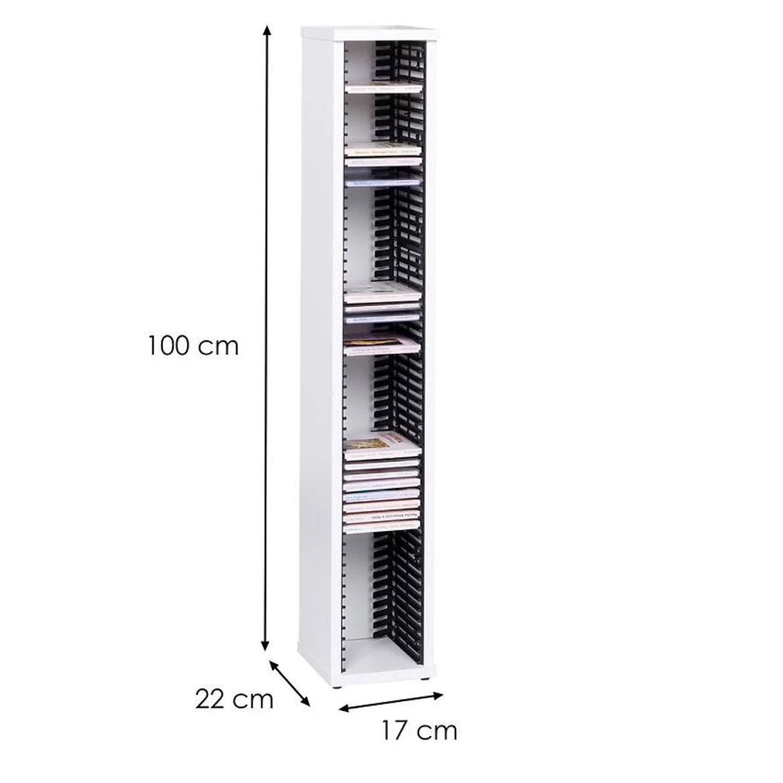 Stalak za CD 23x102x10,5 beli