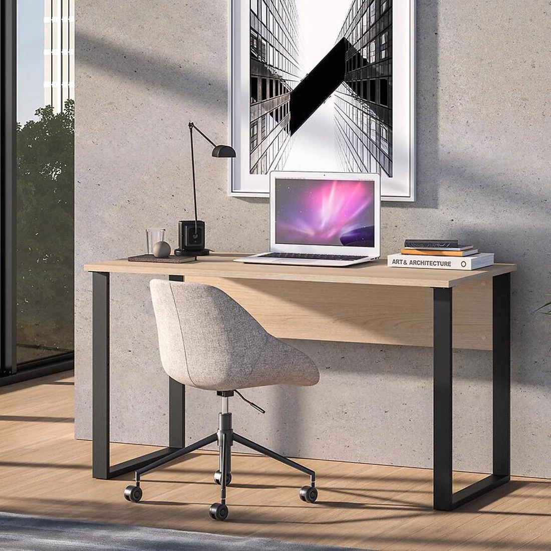 Odelis 08 radni sto 138x68x77 cm lindberg hrast