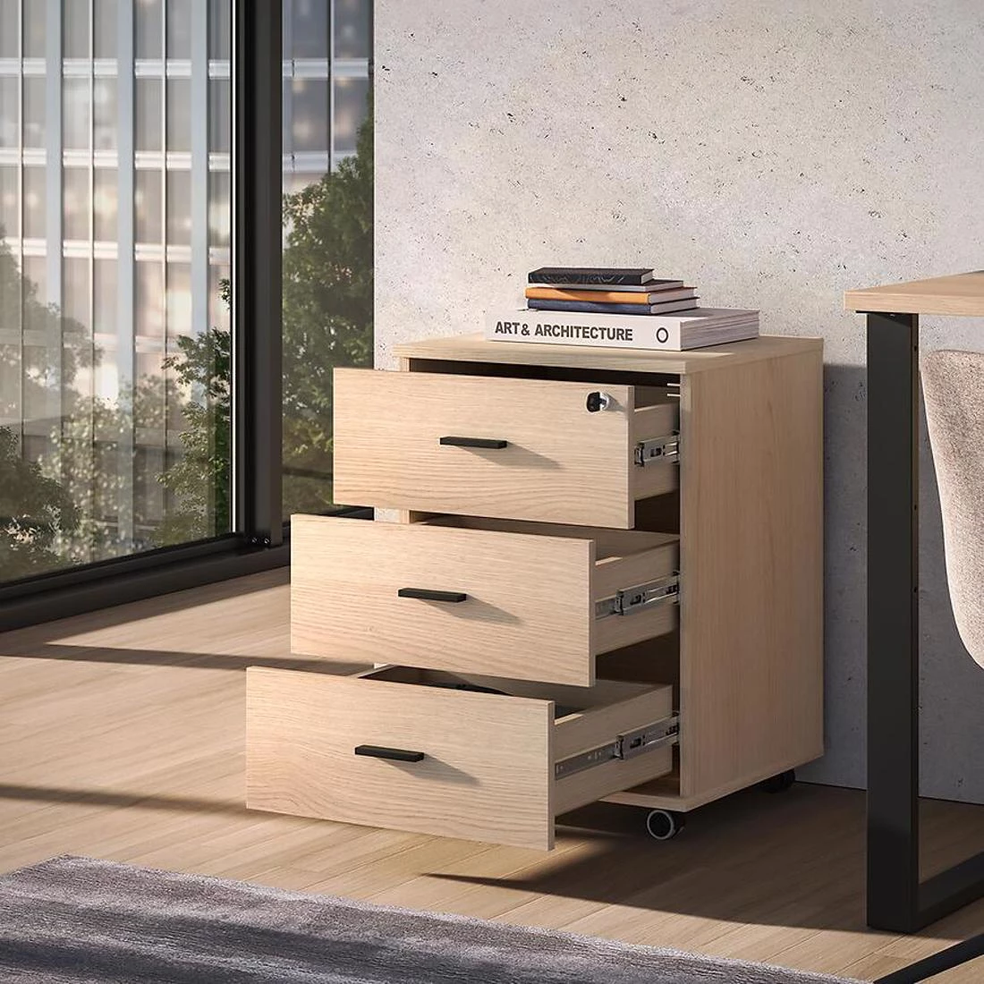 Odelis 07 fiokar 46x41x64 cm lindberg hrast