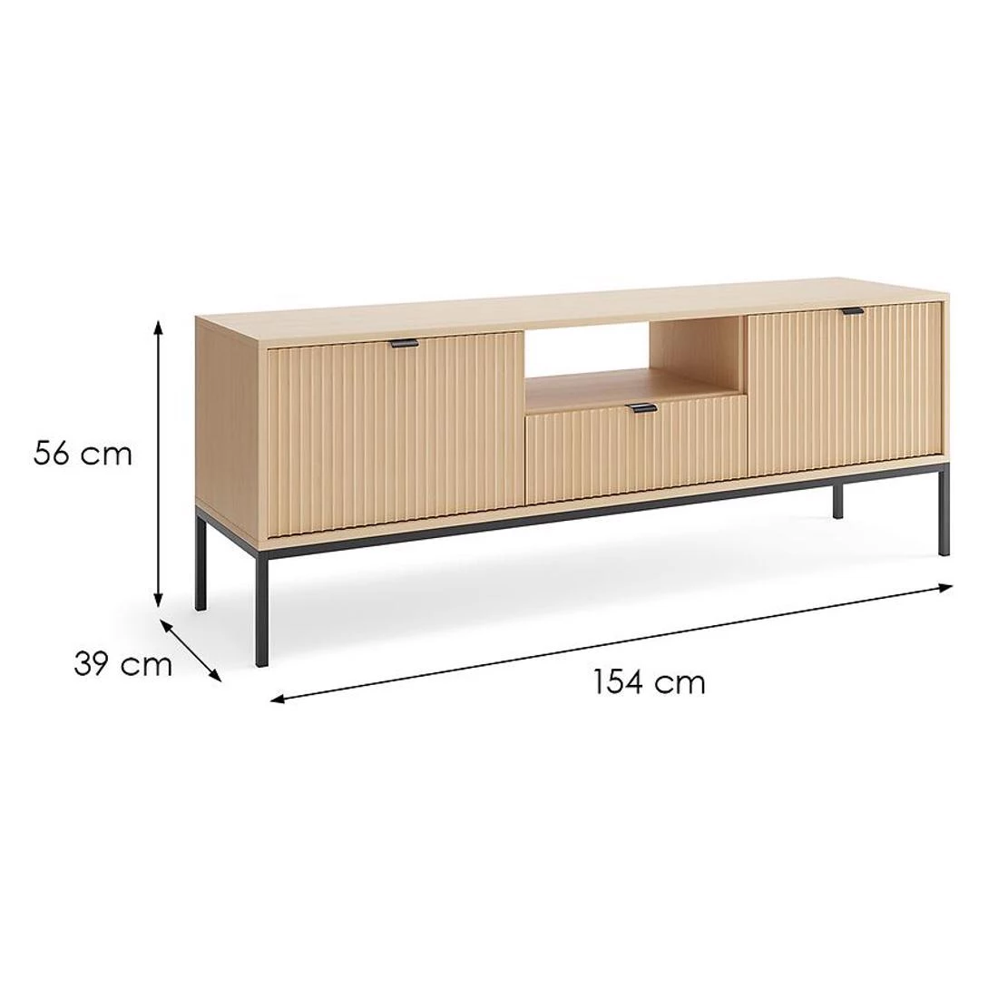 Nova tv komoda 154x39x56 hrast