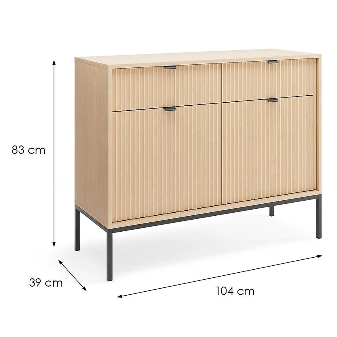 Nova komoda 104x39x83 hrast