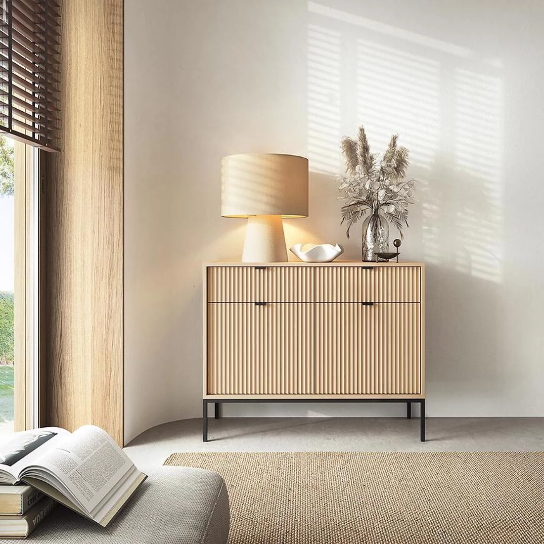 Nova komoda 104x39x83 hrast