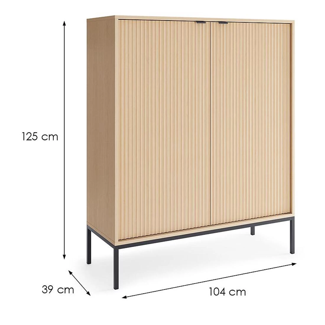 Nova komoda 104x39x125 hrast