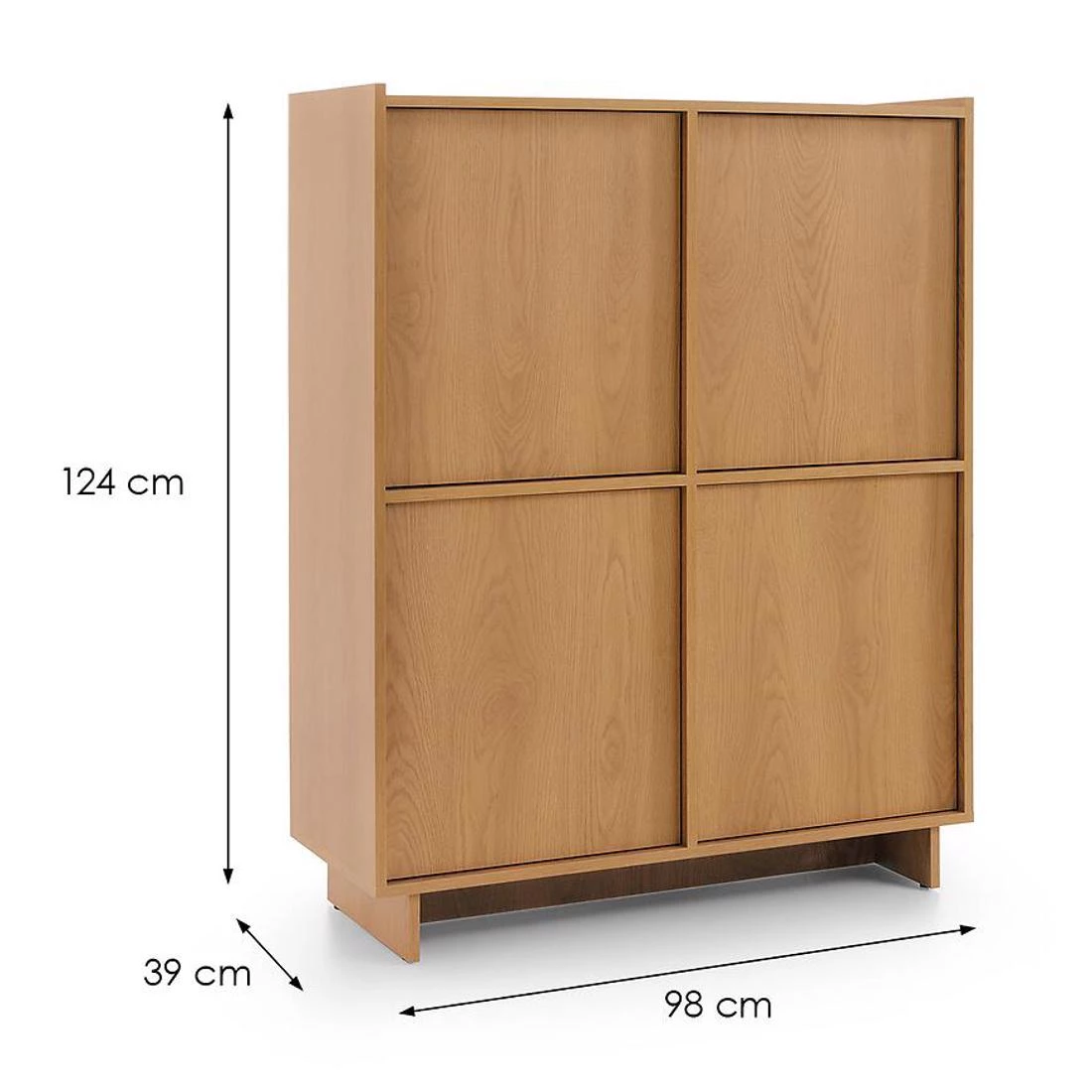 Yasumi komoda 98x39x124 hrast