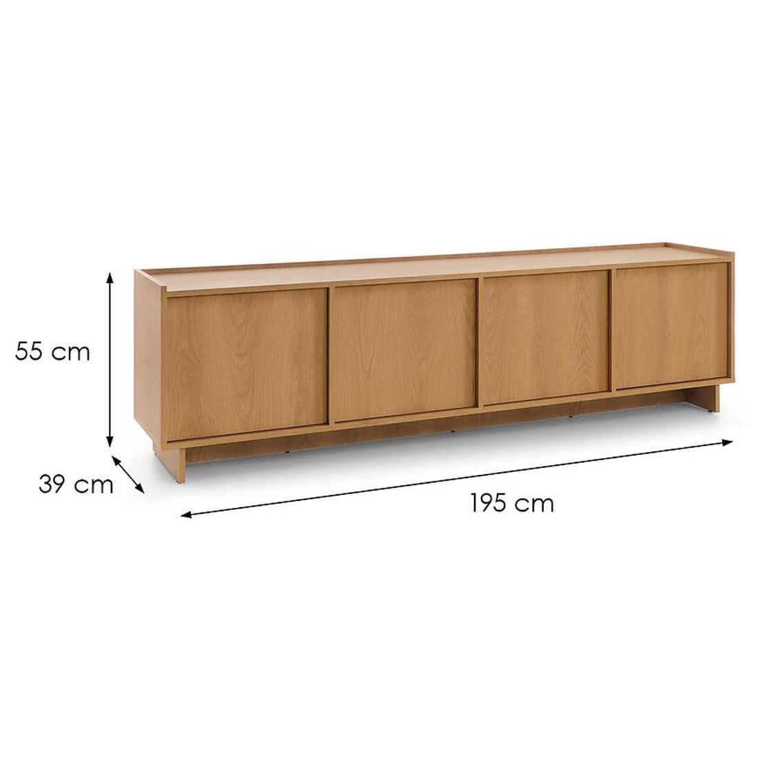 Yasumi tv komoda 195x39x55 hrast