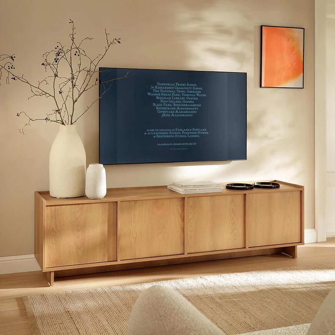 Yasumi tv komoda 195x39x55 hrast