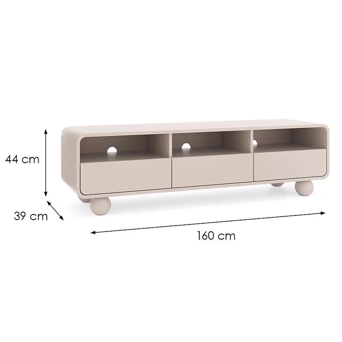 Albion tv komoda 160x39x44 kašmir