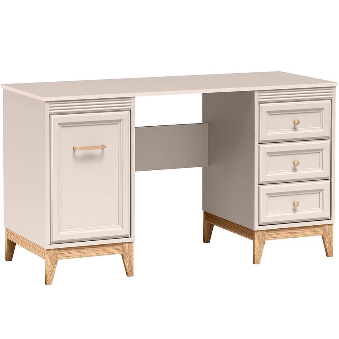 14w Windsor radni sto 138x54,5x78 cm kašmir/prirodni hrast