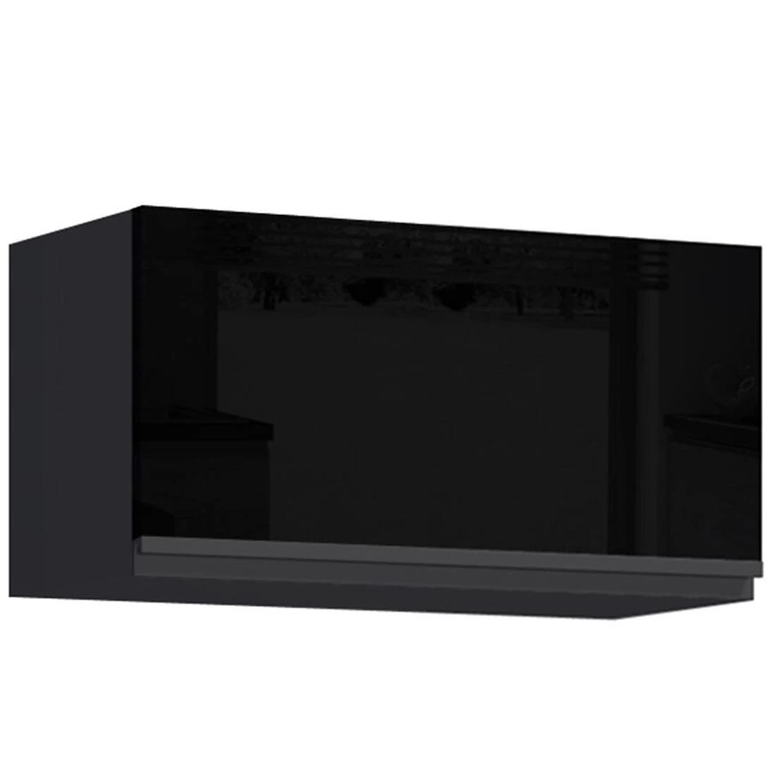 Brick kuhinjski elementi 80x32x36 crna/crni sjaj