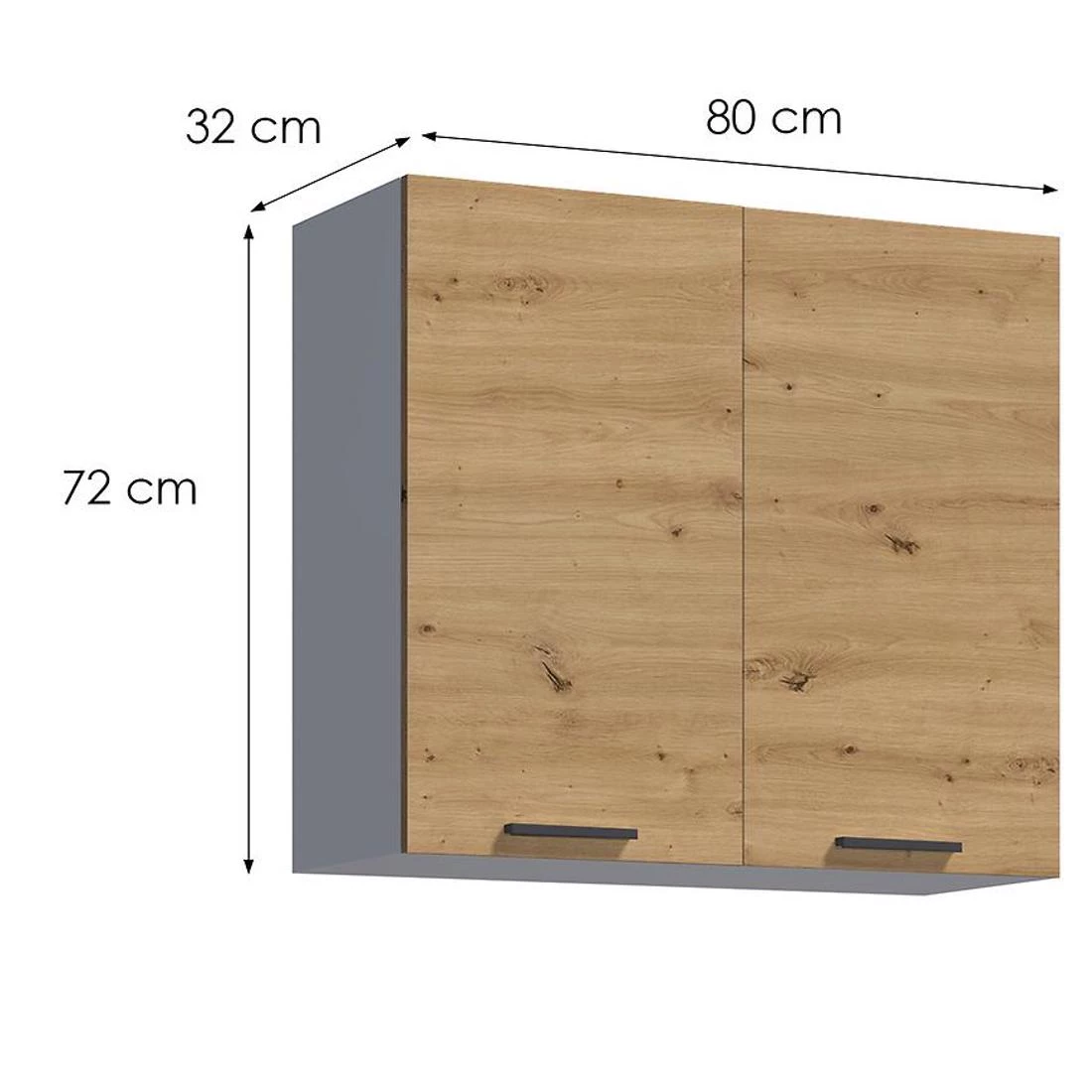 Economic kuhinjski elementi 80x32x72 bijela/artisan
