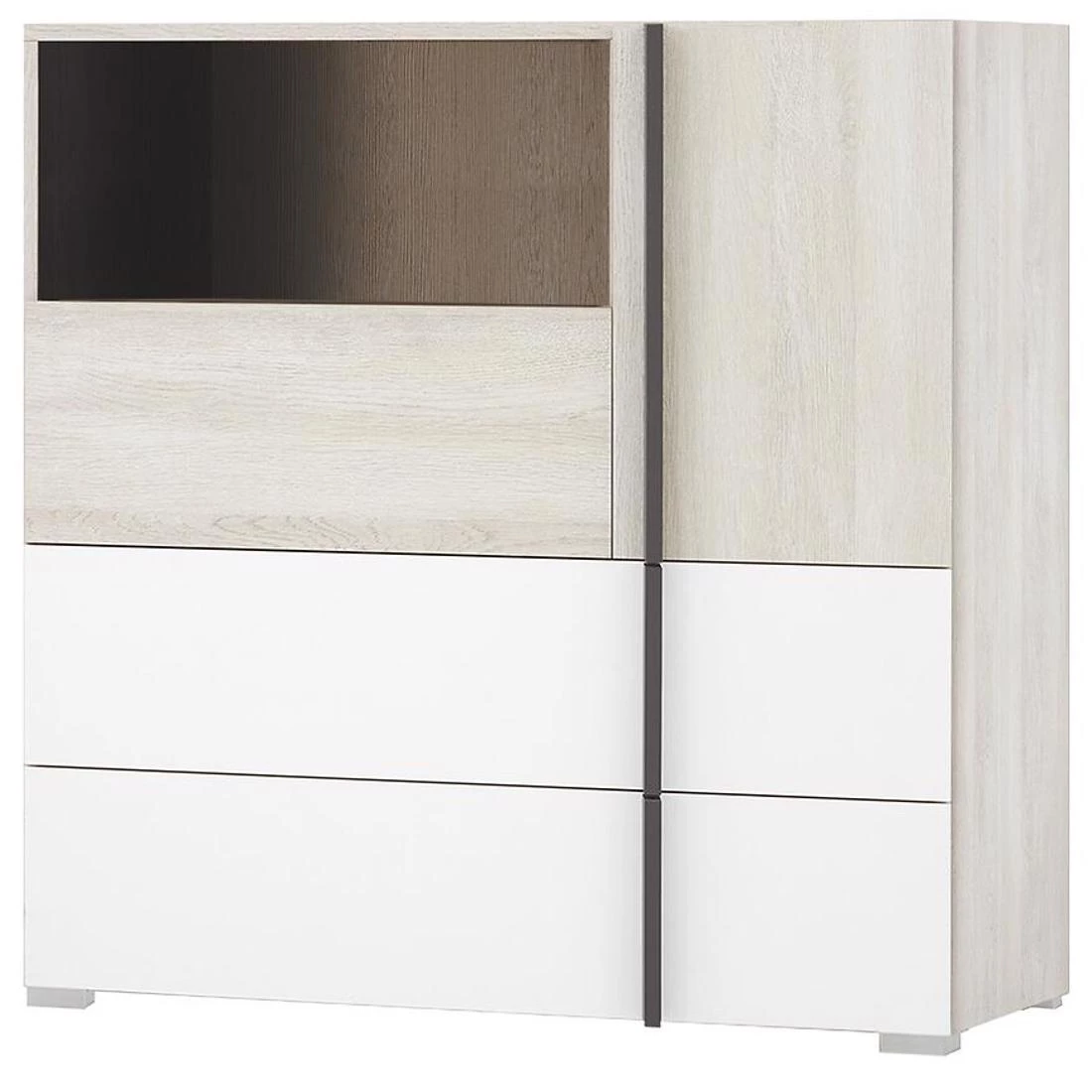 36MV+SYS Remo komoda 90x43x90 vilton hrast/bela/antracit