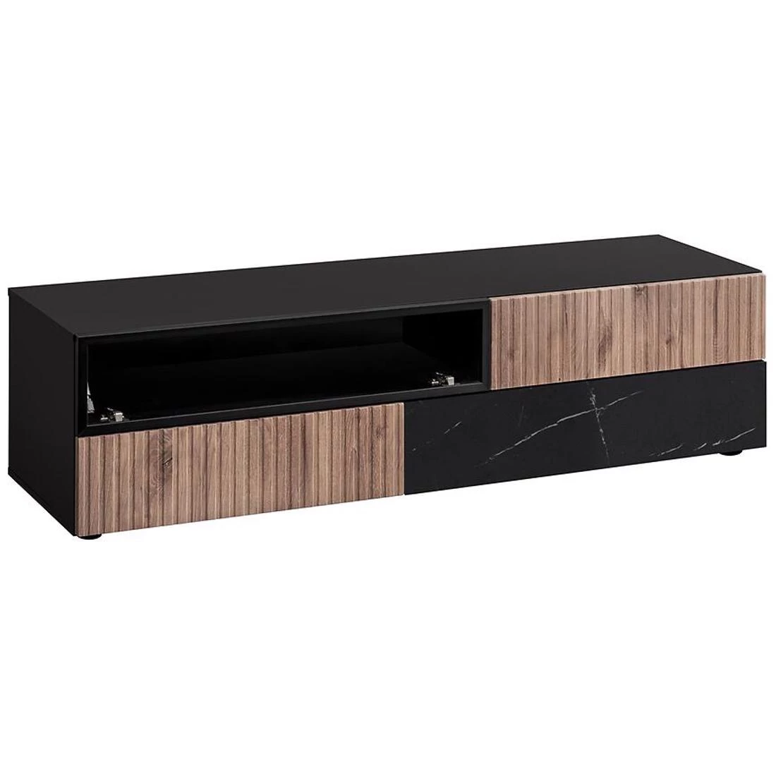 Cannes TV komode 160x45x42 crna/hrast