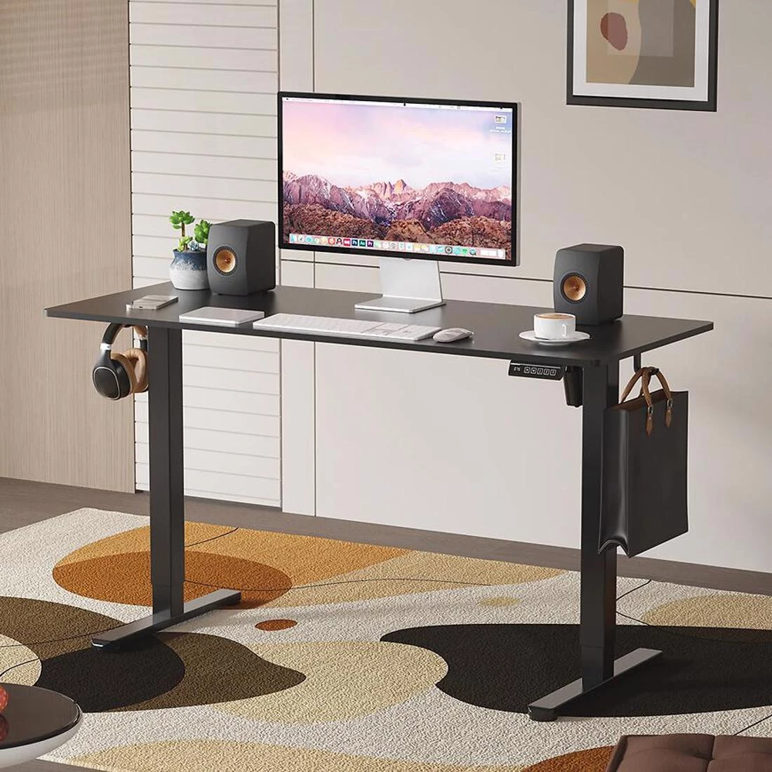 Lv1713 Control Lite 140 radni sto 140x60x72-118 cm crna