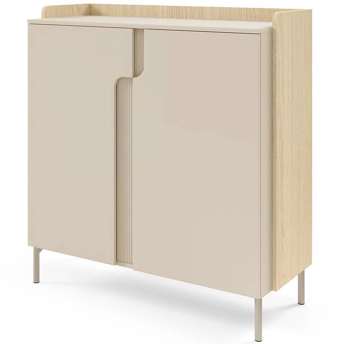 Positano komoda 103x42x110 hrast/makadamija