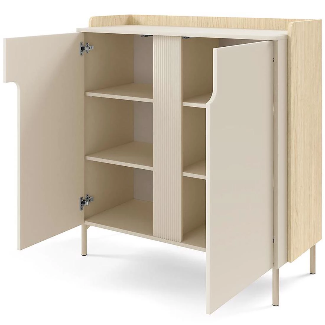 Positano komoda 103x42x110 hrast/makadamija