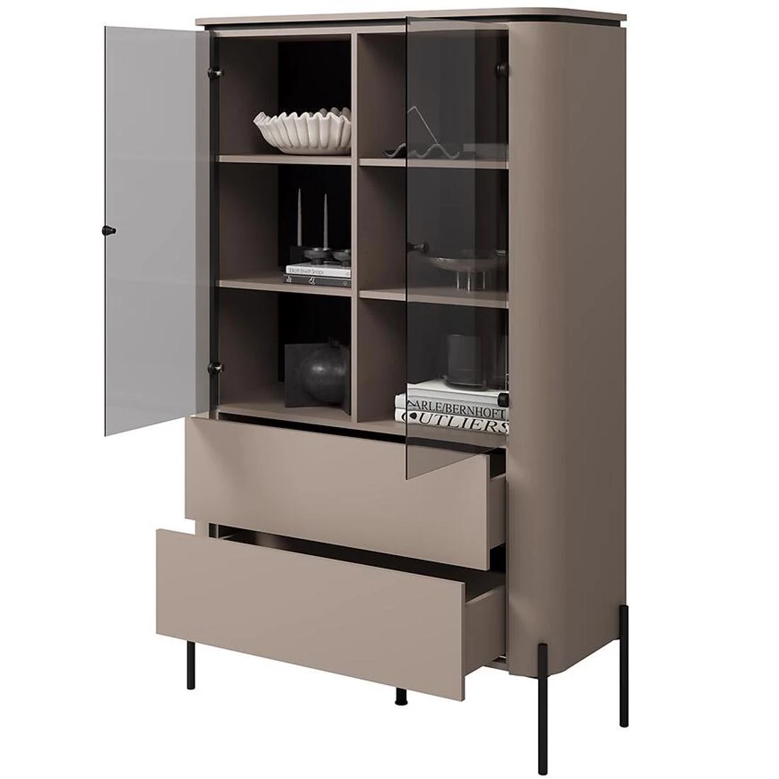 Bello vitrina 2V+2L. 98x38,5xX160 cm cappucino