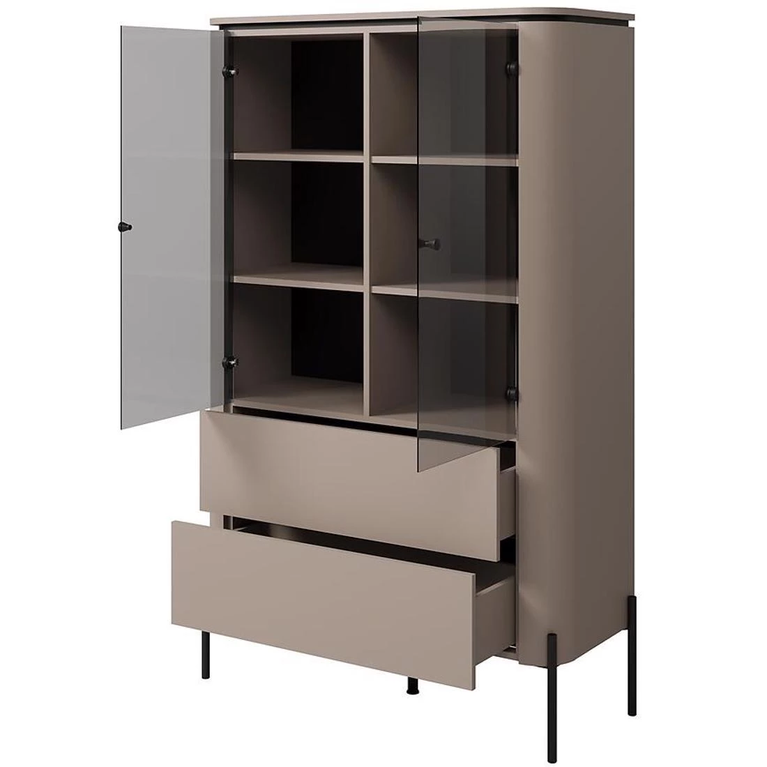 Bello vitrina 2V+2L. 98x38,5xX160 cm cappucino