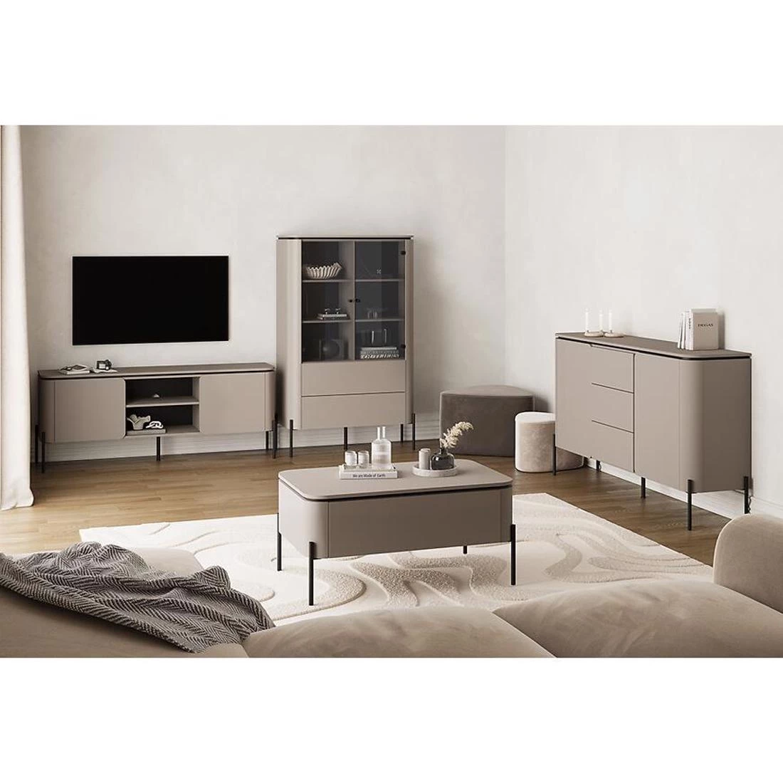 Bello vitrina 2V+2L. 98x38,5xX160 cm cappucino