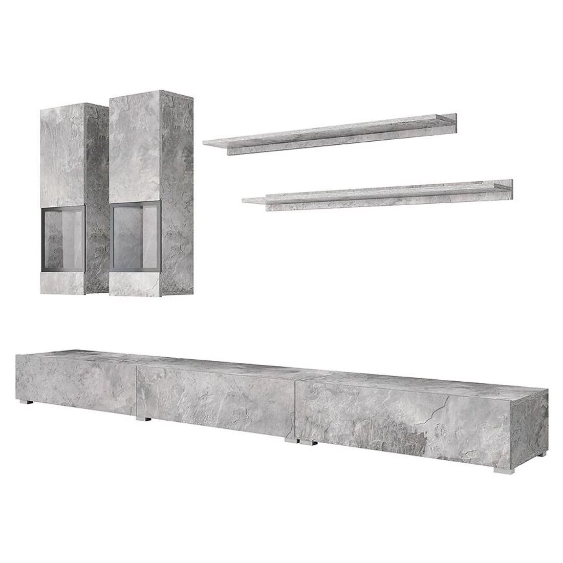 Baros regal 270x41x180 cm sivi