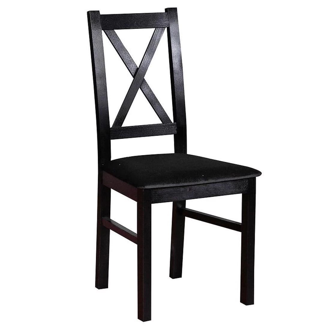 Mona set stol i stolice 1+4 120x80 cm hrast/crna