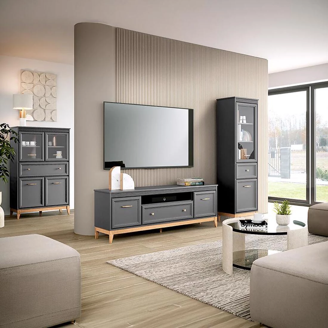 Terra komoda 92x40,5x125,5 siva