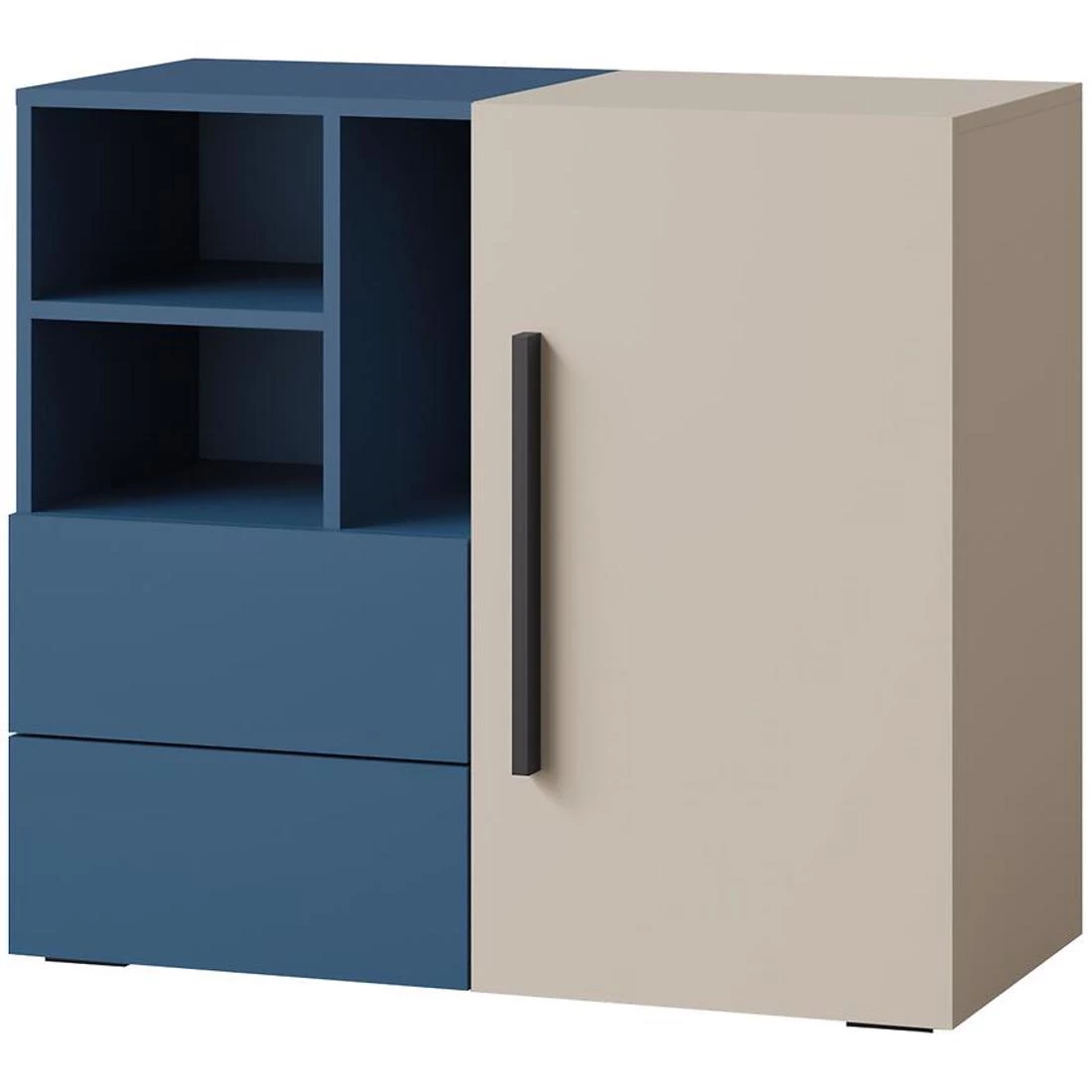 Lorin komoda 90x40x80 kašmir/morsko plava