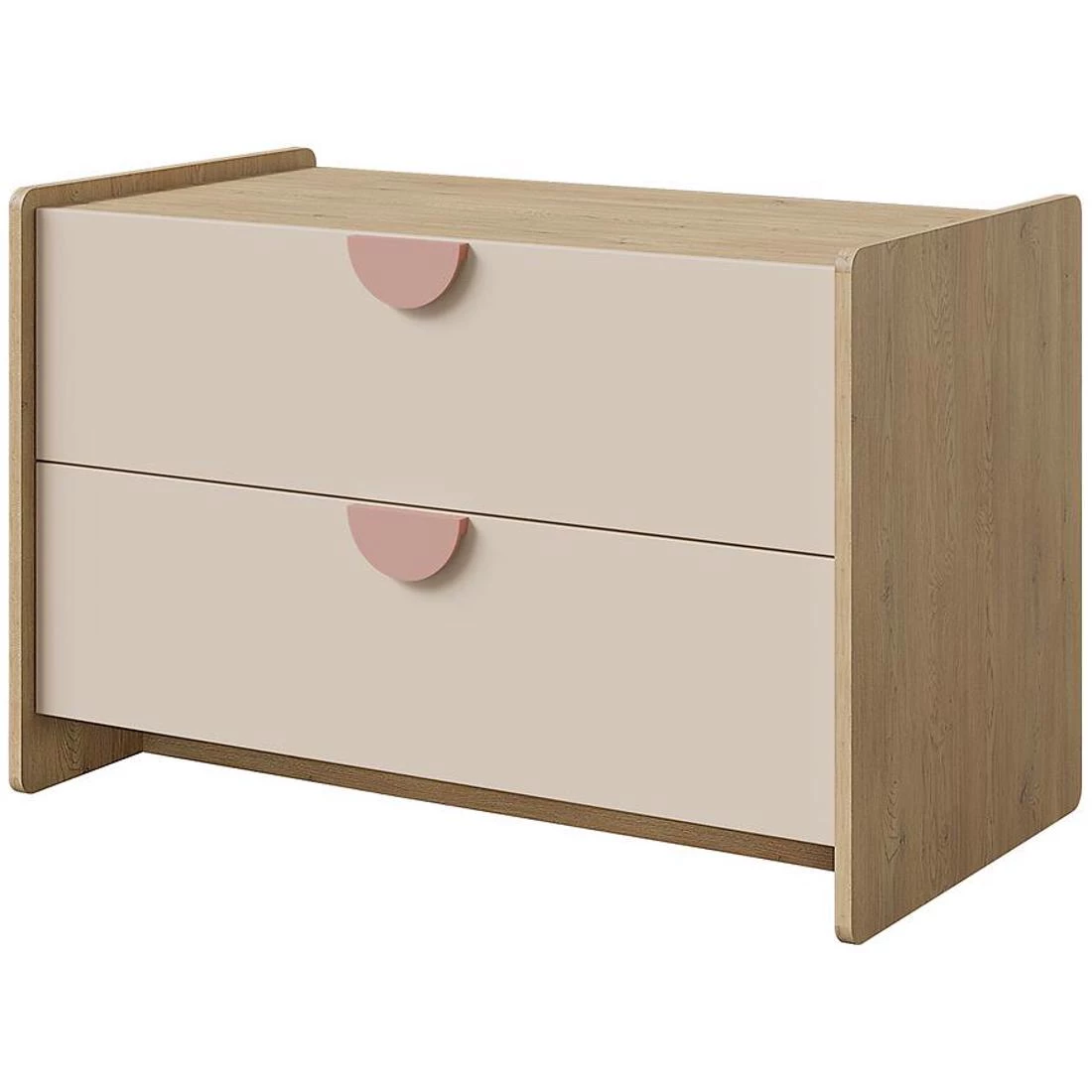 Lexi 11 komoda 93x50x61 cremona/macadamia/ružicasta