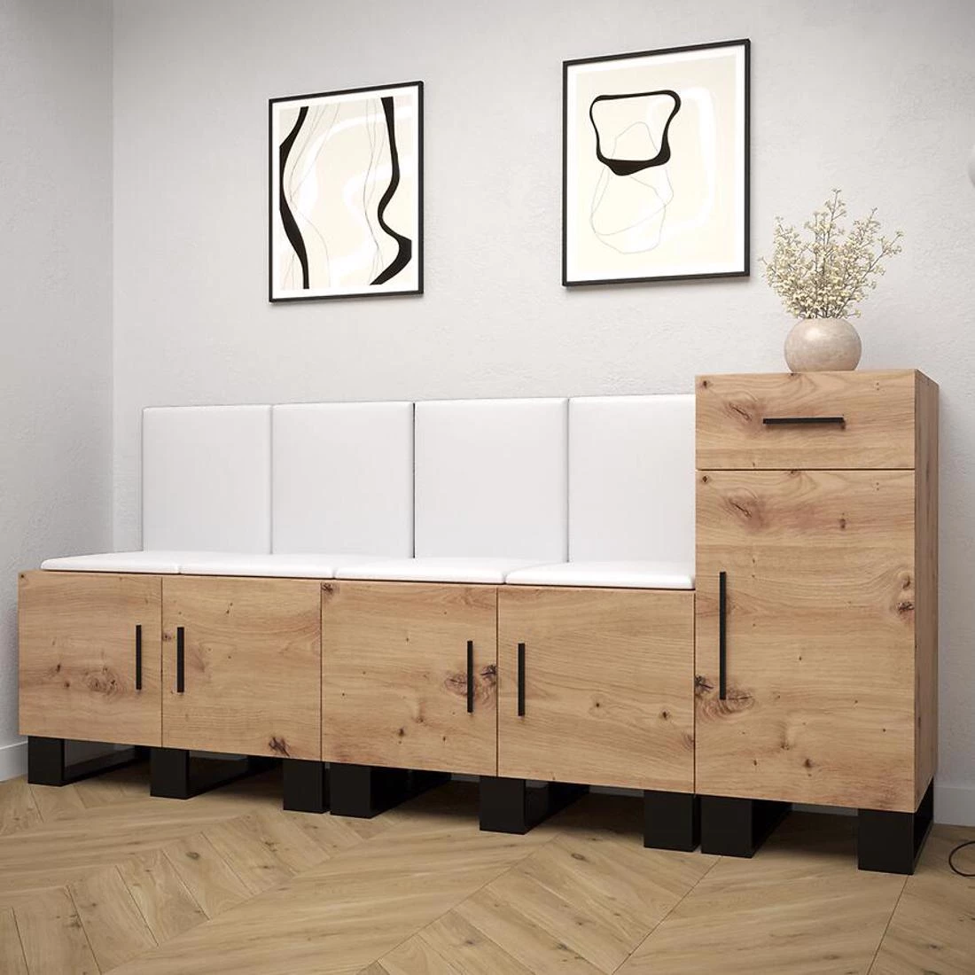 Artin predsoblje 84x45,6x52 cm artisan hrast