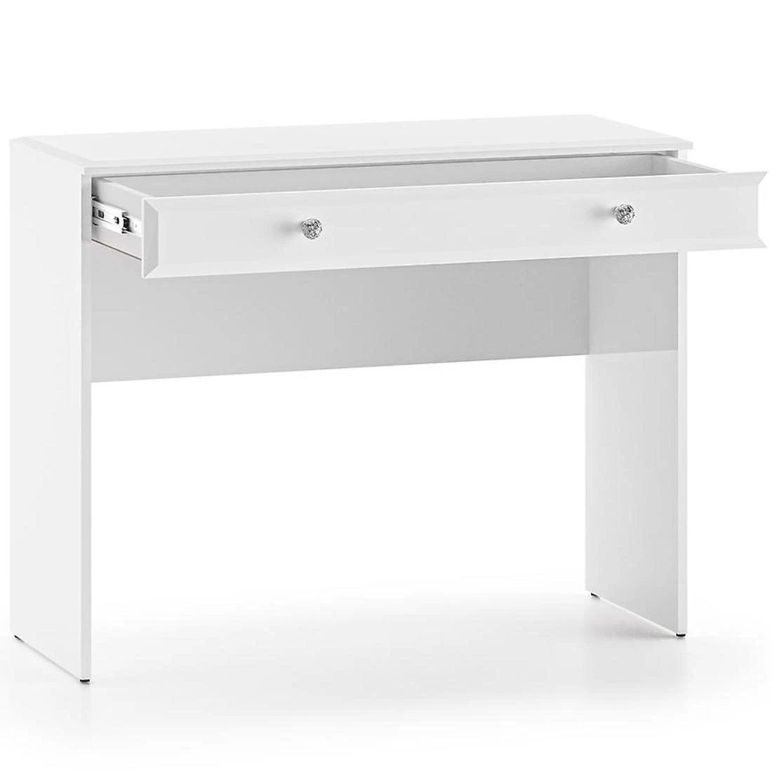 Glamour toaletni stolic 0501 100x41x79 cm bela