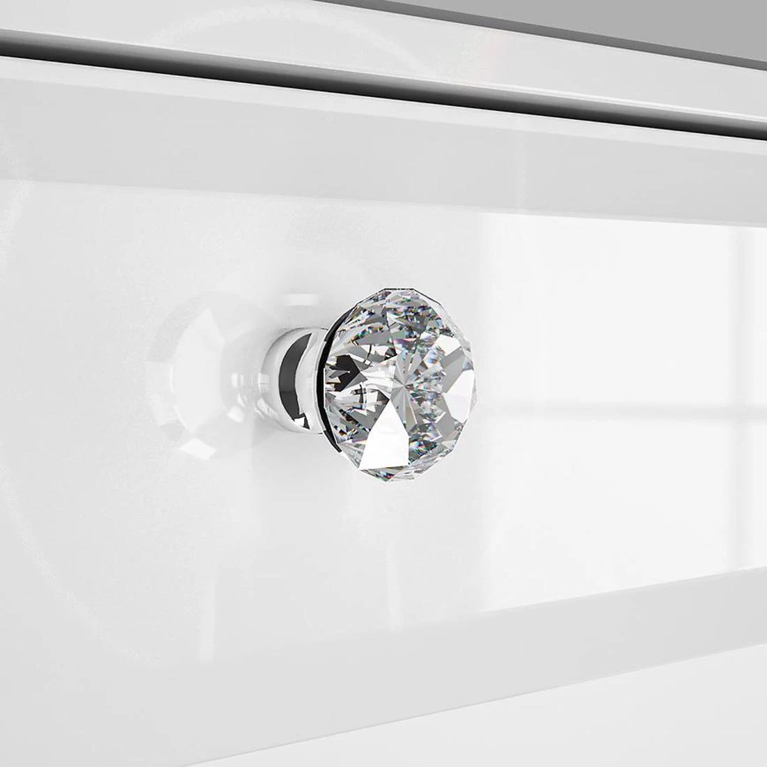 Glamour toaletni stolic 0501 100x41x79 cm bela