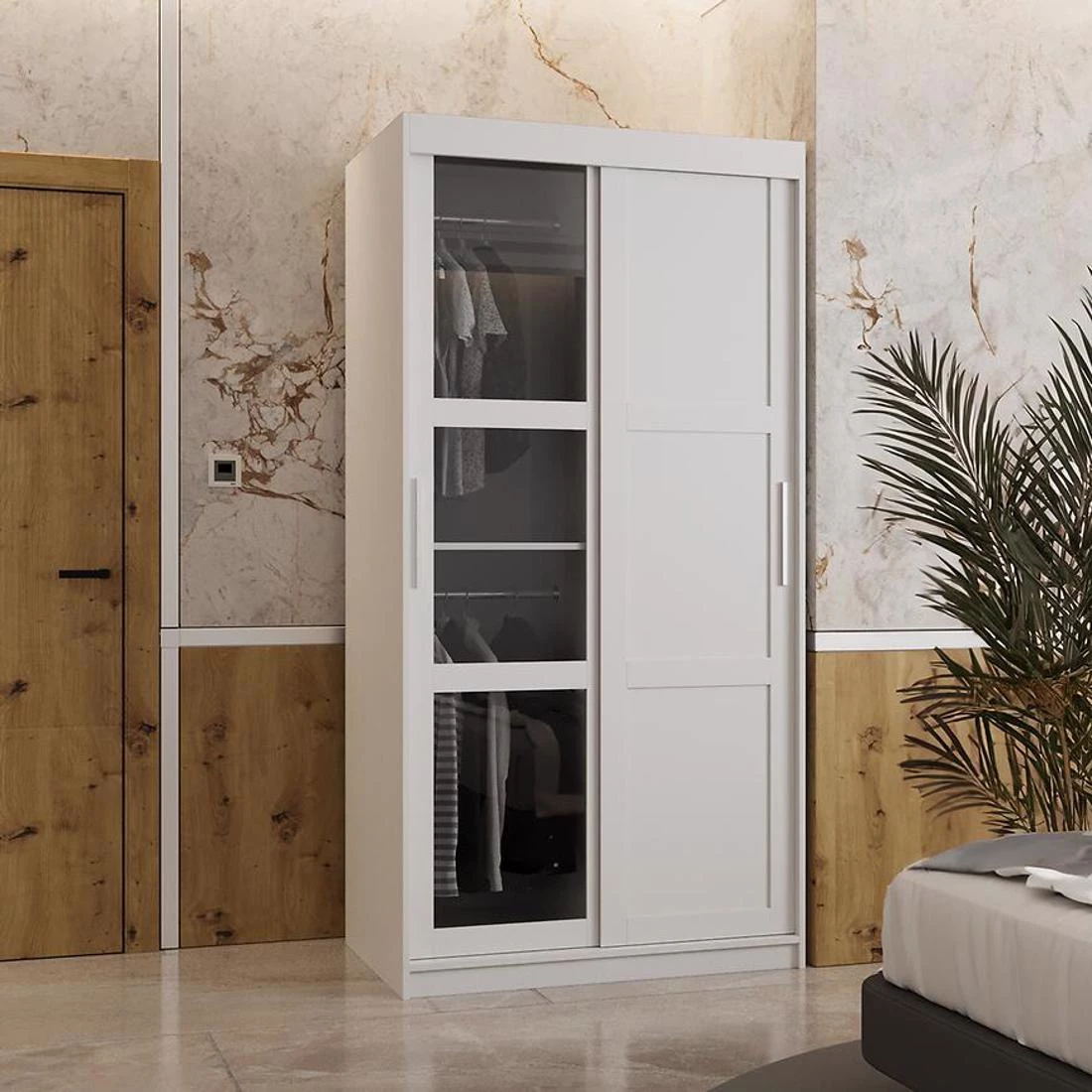 Dome III ormar 100x62x200 cm bela