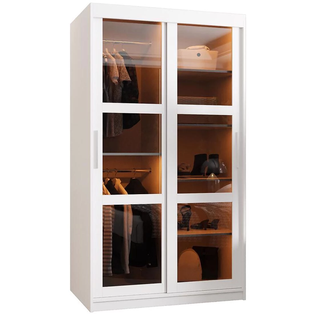 Dome ormar 100x62x200 cm bela