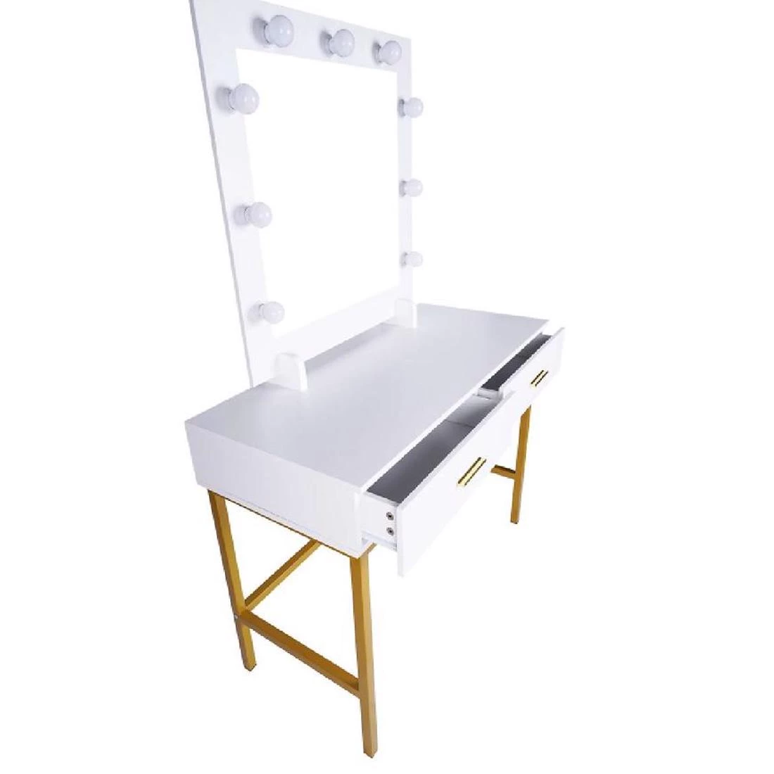 Elizin toaletni stolic 100x45x150 cm bela