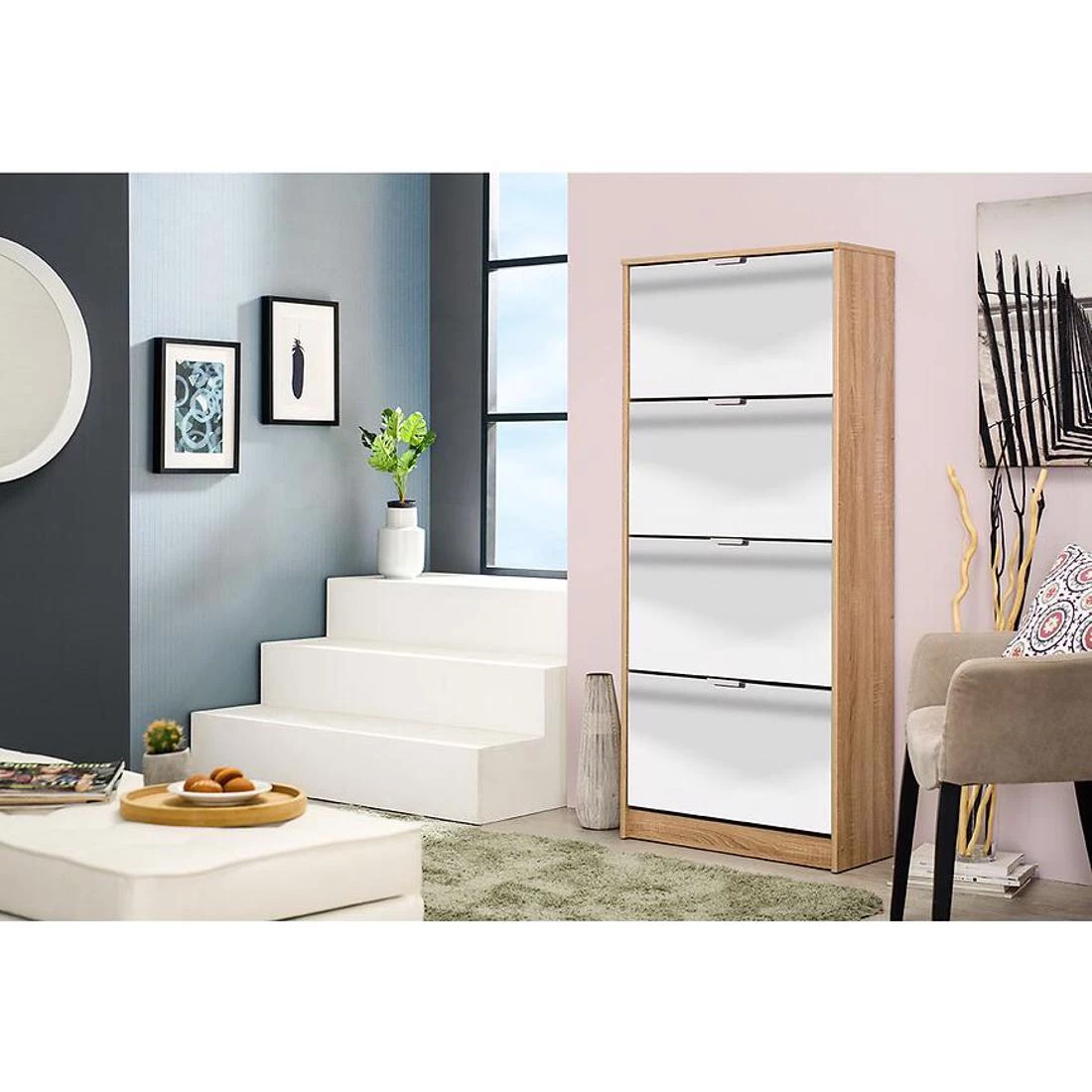 Hugo ormaric za cipele 67x28x155.5 cm sonoma hrast