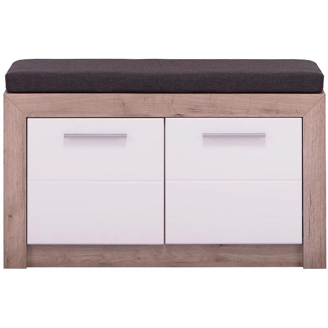 Astor klupa 93x55.5x35 cm hrast/beli sjaj