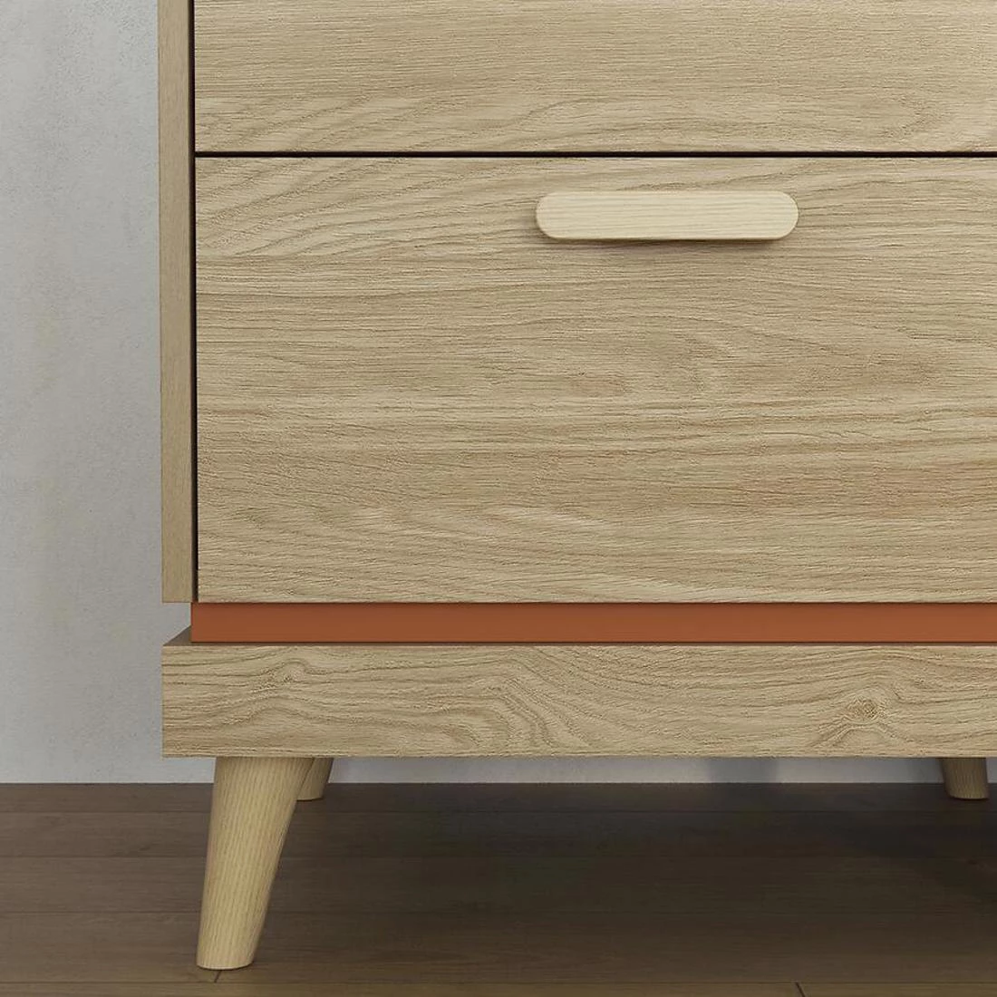 Sys Scandi ormar 190x57,4x214,5 cm hrast/cigla