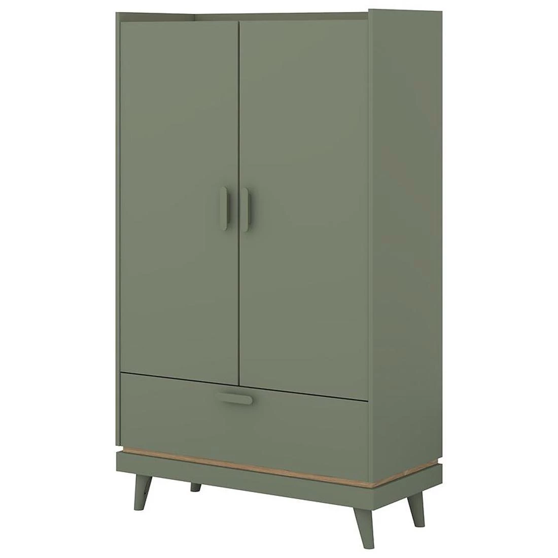 Sys Scandi ormar 90x40x150 cm hrast/zelena