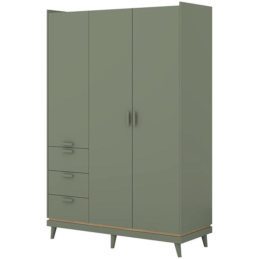 Sys Scandi ormar 143,5x57,4x214,5 cm zelena