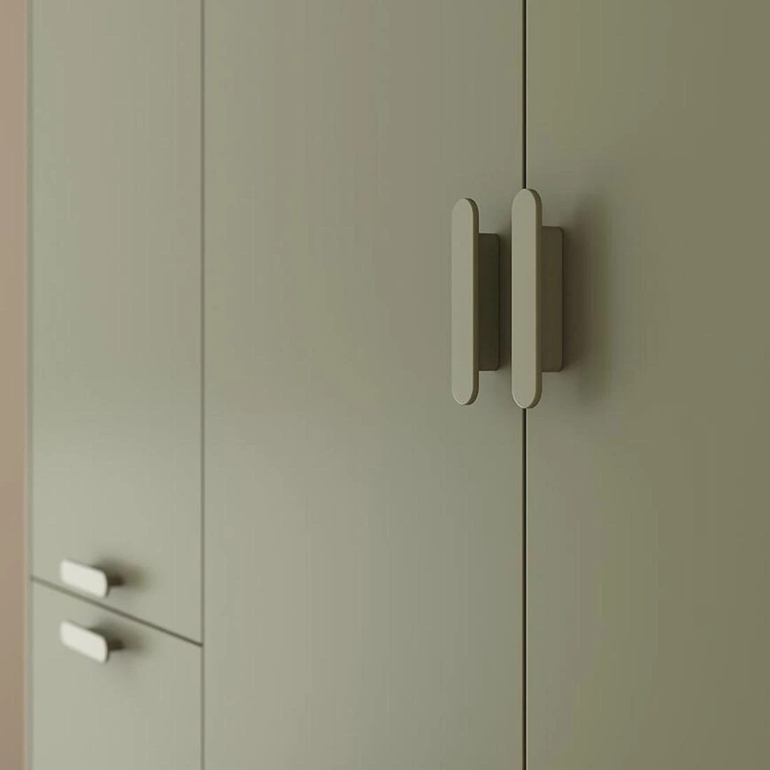 Sys Scandi ormar 143,5x57,4x214,5 cm zelena