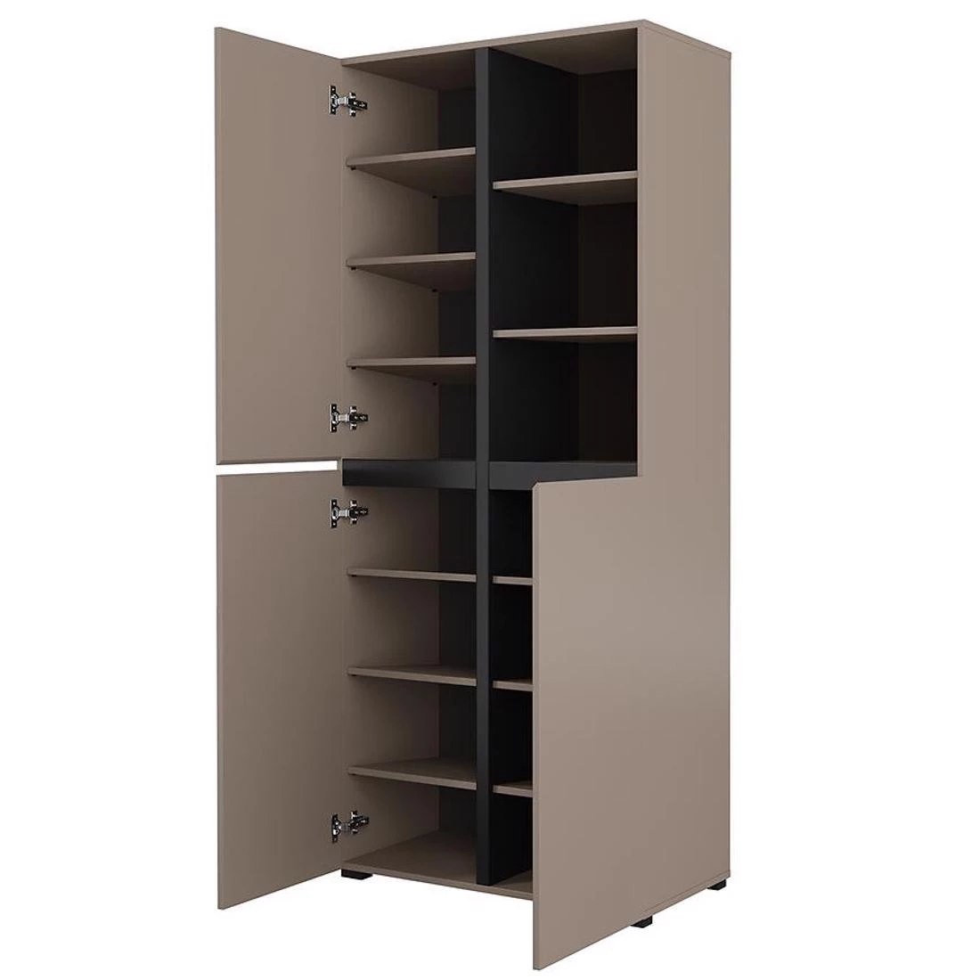 Cross vitrina 3V. 183,4x40x79,4 cm smeda/crna