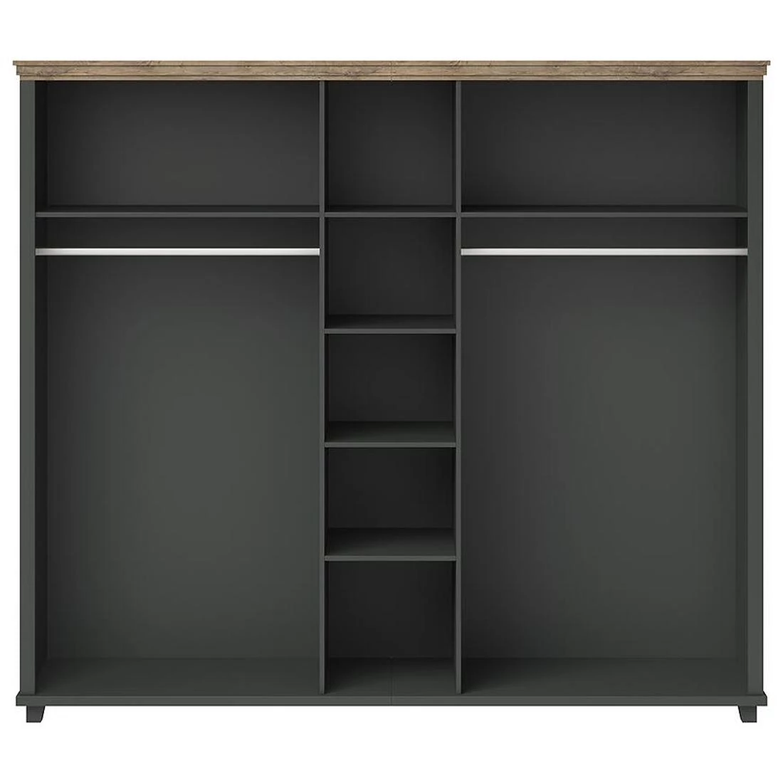 Evora ormar 246x62x216 cm siva
