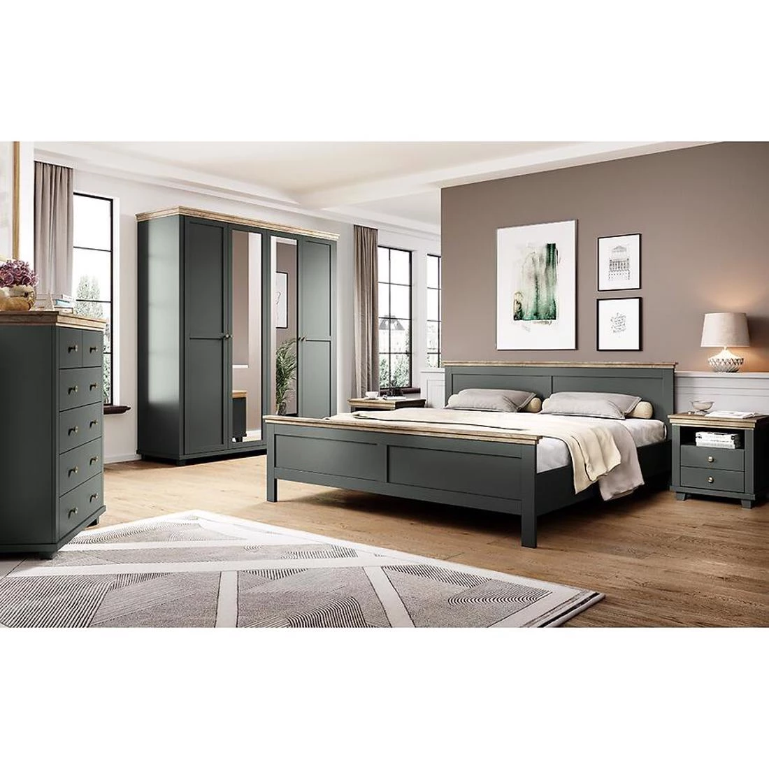 Evora ormar 200x62x216 cm siva
