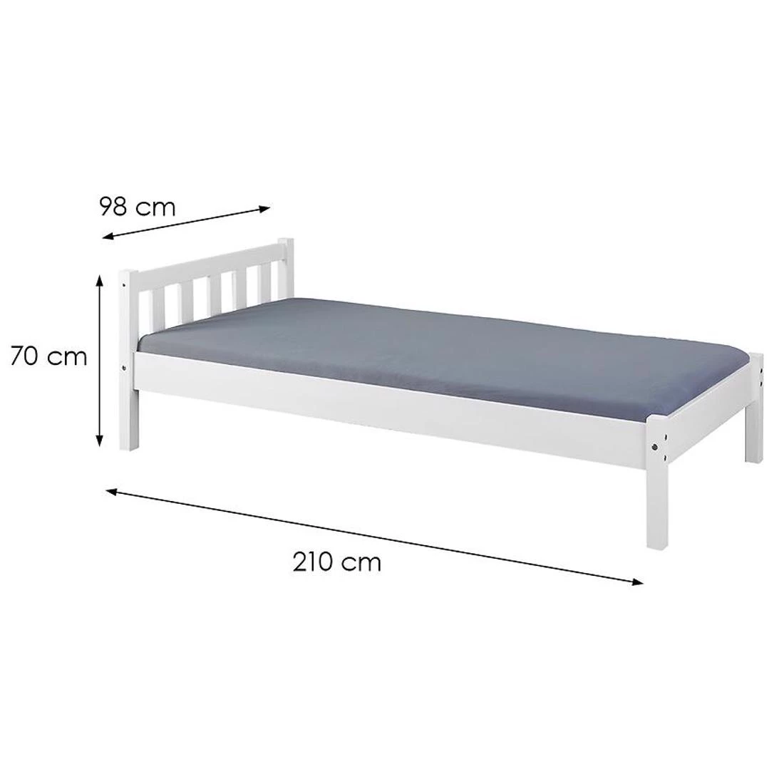 Vilmar krevet 29040010 90x200 cm bela