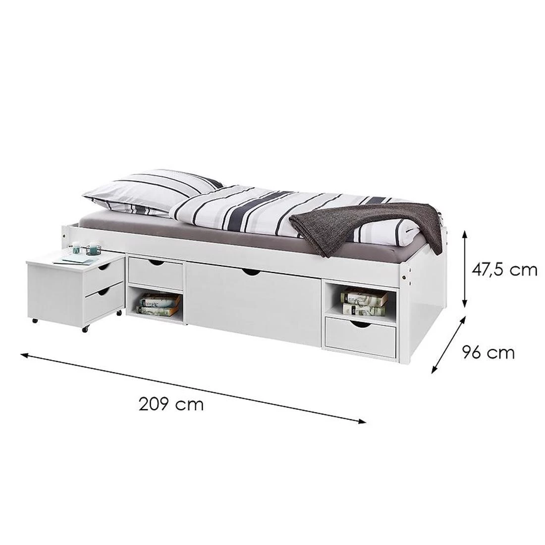Till krevet 20900160 90x200 cm bela