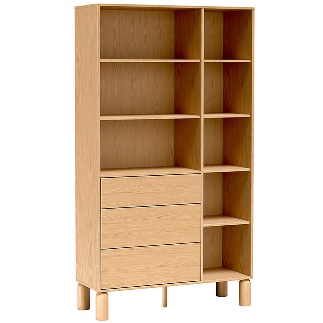 Sanden regal 110x40,6x197 cm natur